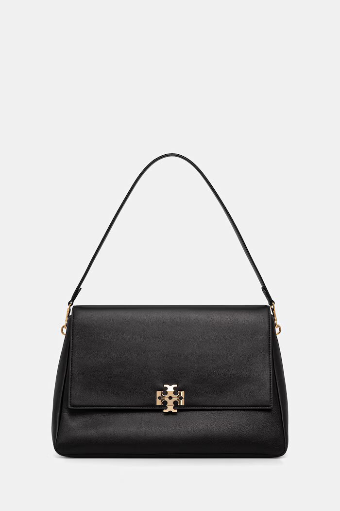 Tory Burch чанта дамска от кожа Charlie черна 180727