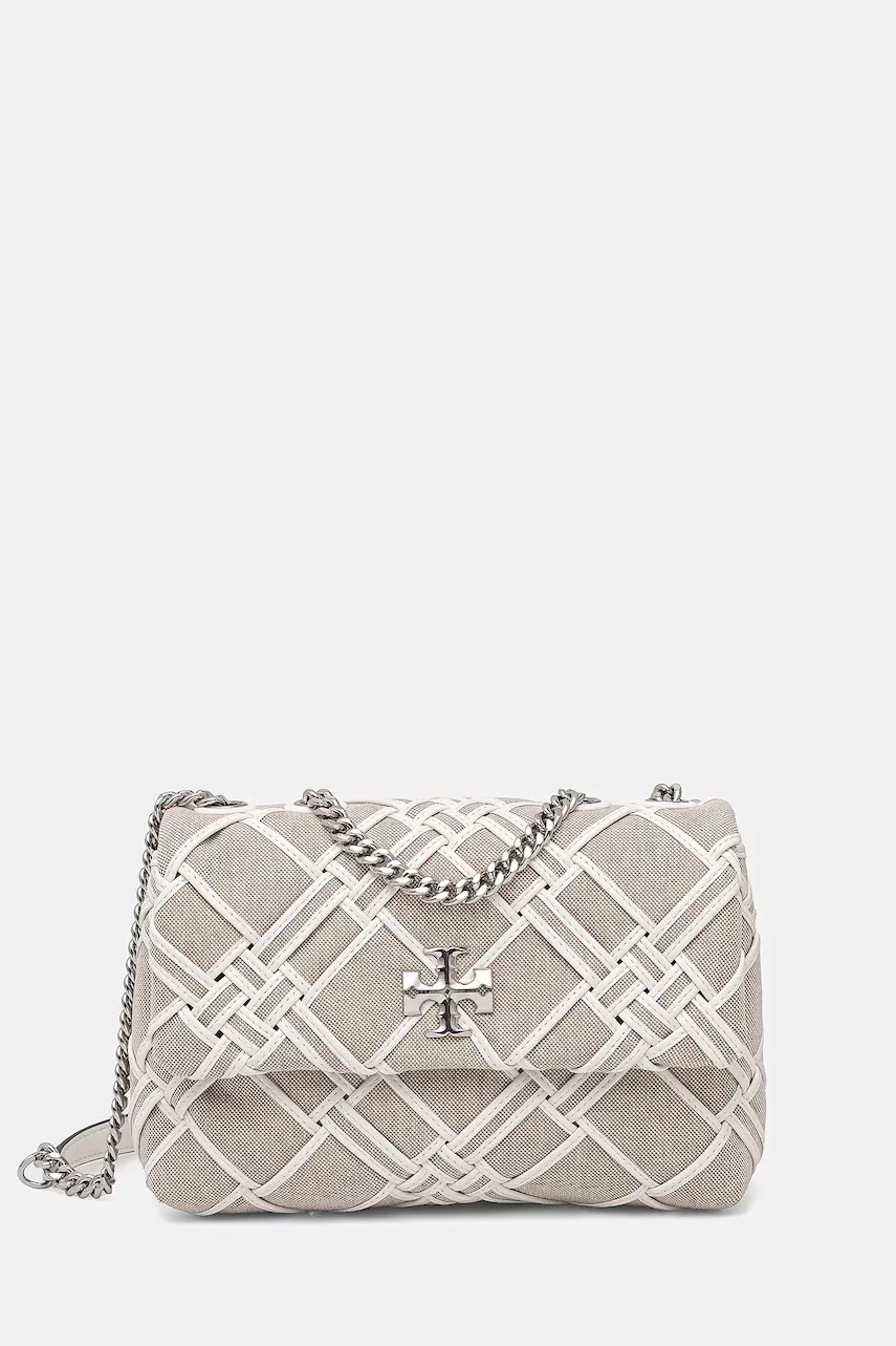 Tory Burch Чанта Kira Woven Canvas Small