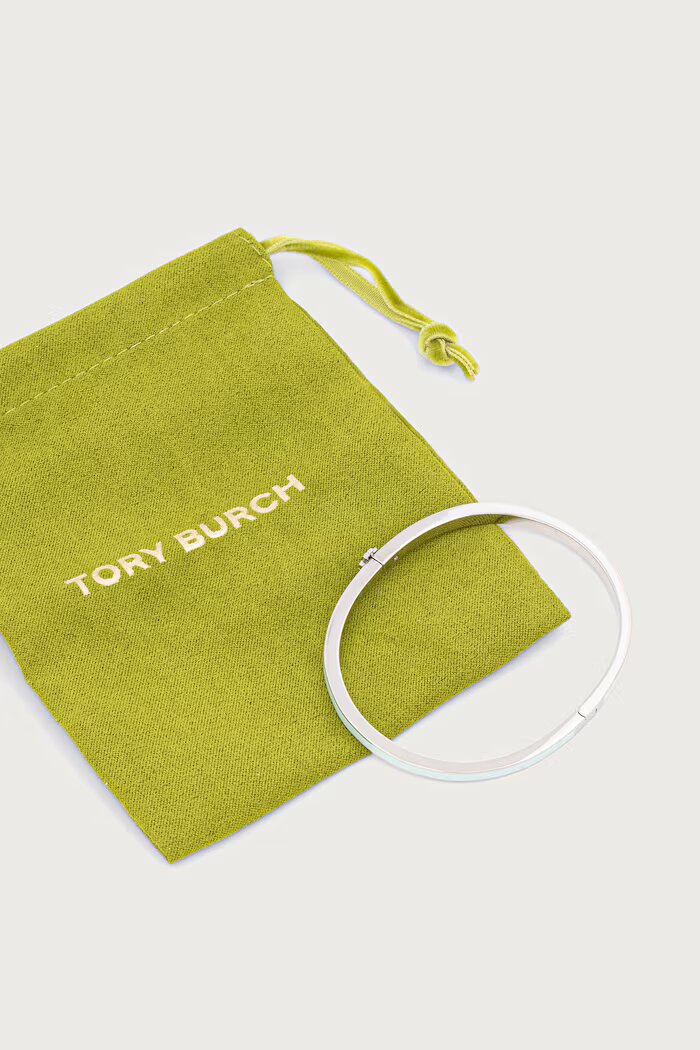 Tory Burch гривна дамска от месинг с емайл Thin Icon 152856