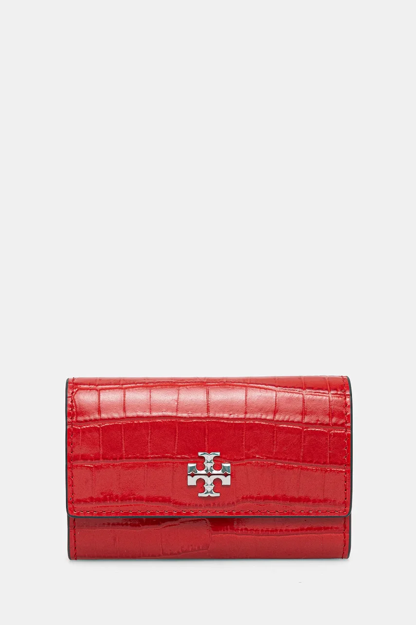 Tory Burch Калъф за карти Kira Croc Flap Card