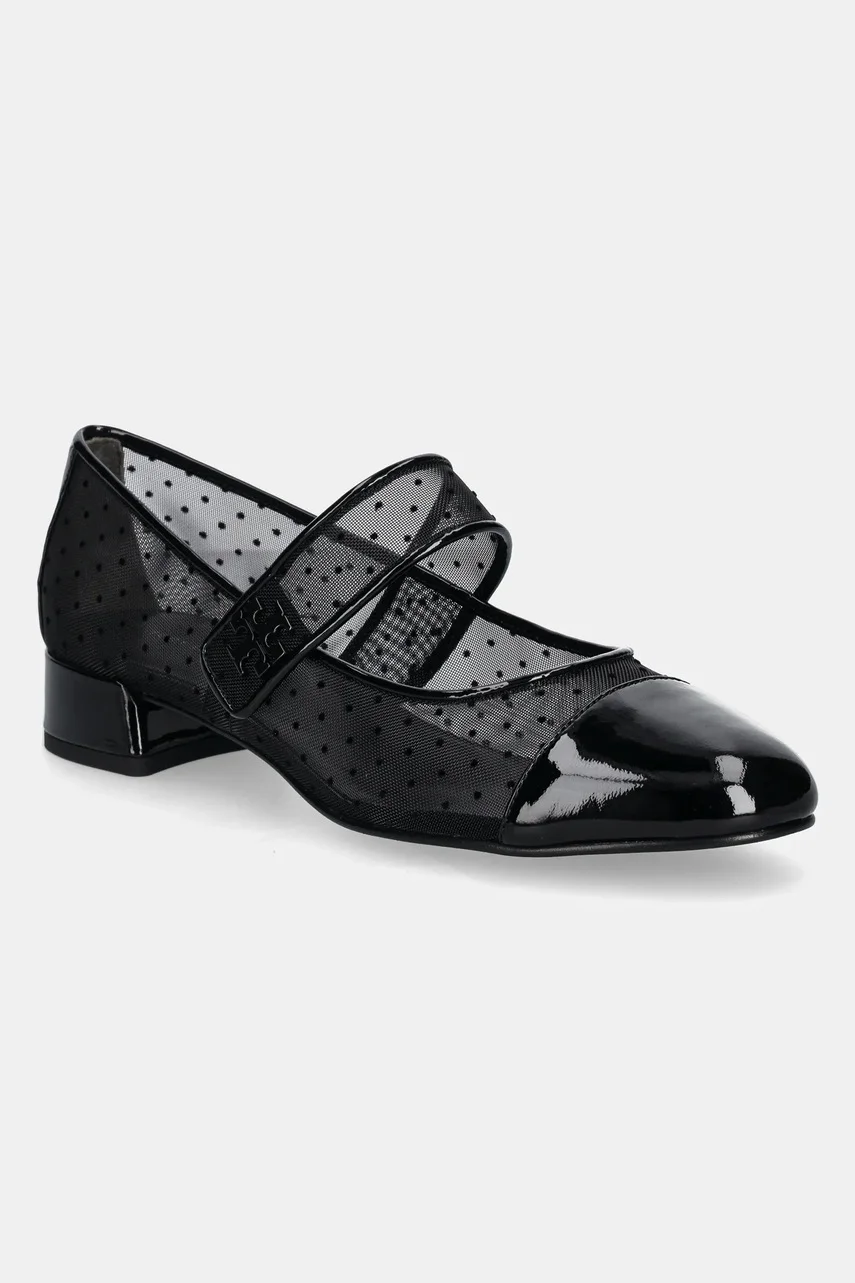 Tory Burch Обувки с дебел ток Cap-Toe Mary Jane Heel Ballet
