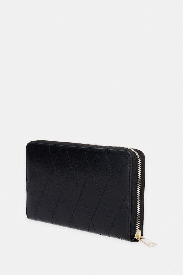 Tory Burch портфейл дамски от кожа Charlie черен 186047