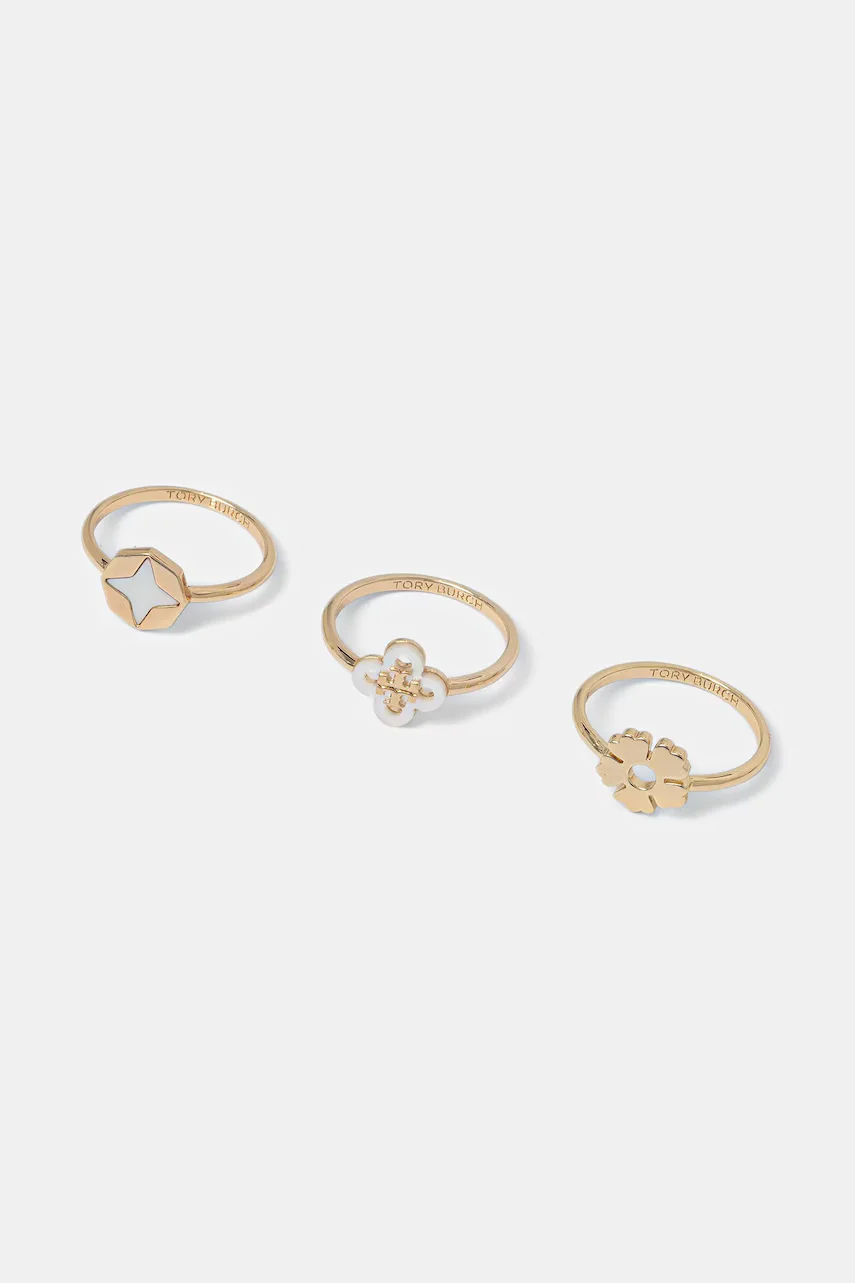 Tory Burch Пръстени Clover (3 броя)