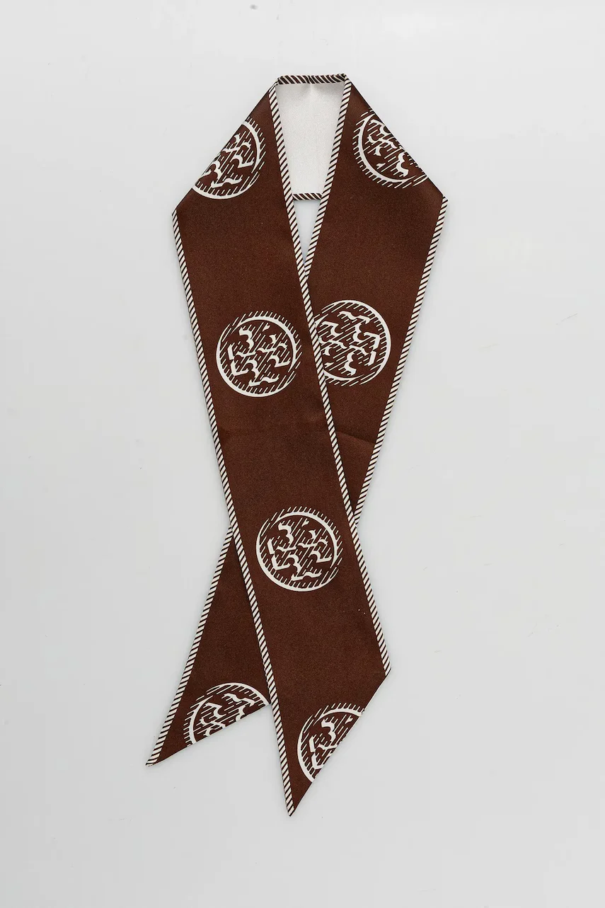 Tory Burch Тънък шал с коприна Medallion