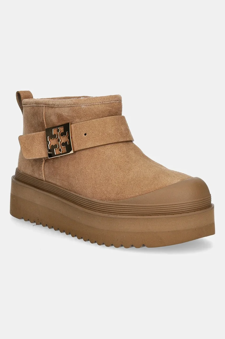 Tory Burch Велурени апрески Mellow Shearling Platform Boot