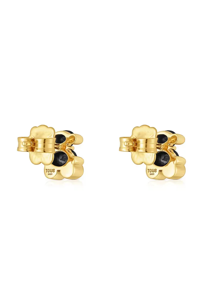 TOUS Позлатени сребърни обици Bold Bear Gem 1004226800