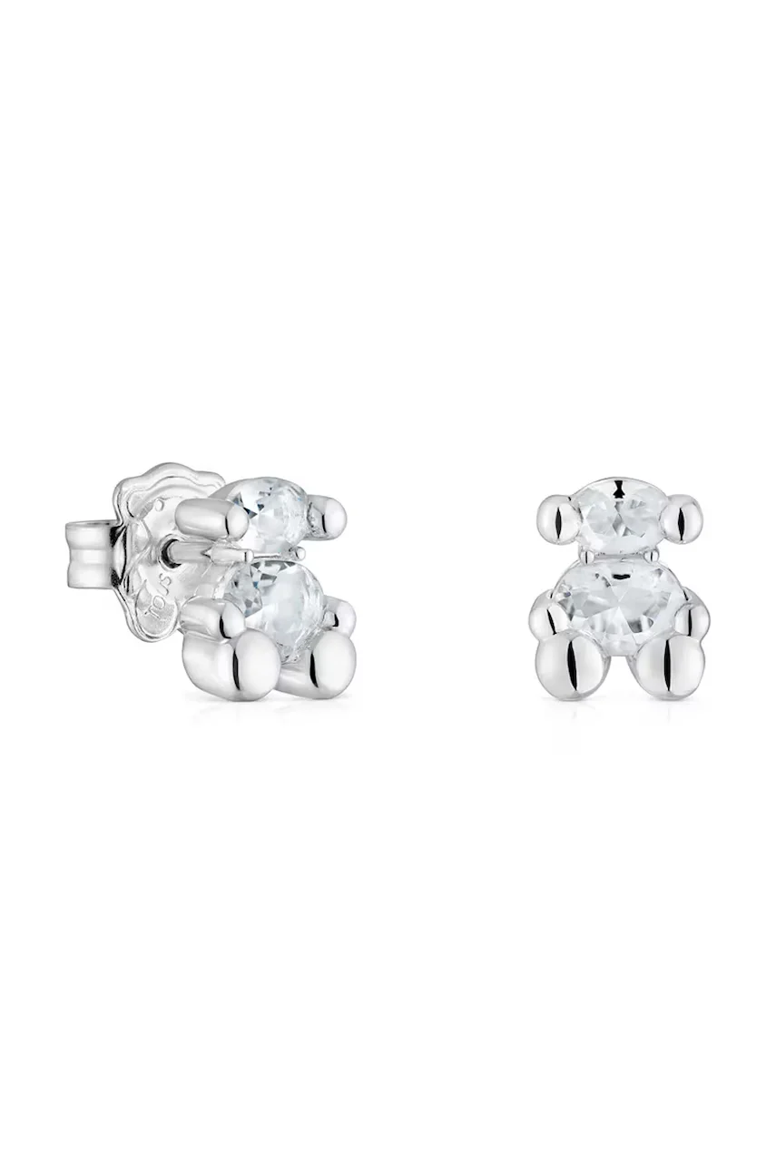 TOUS Сребърни обици Bold Bear Gem
