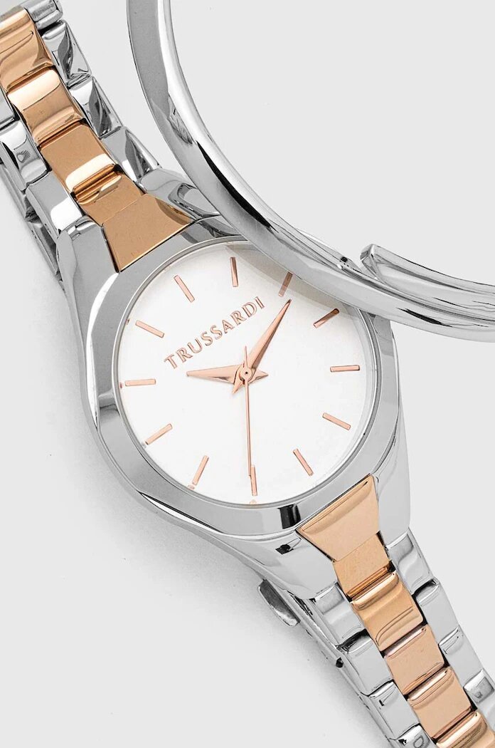Trussardi Часовник и гривна в сребристо R2453159503