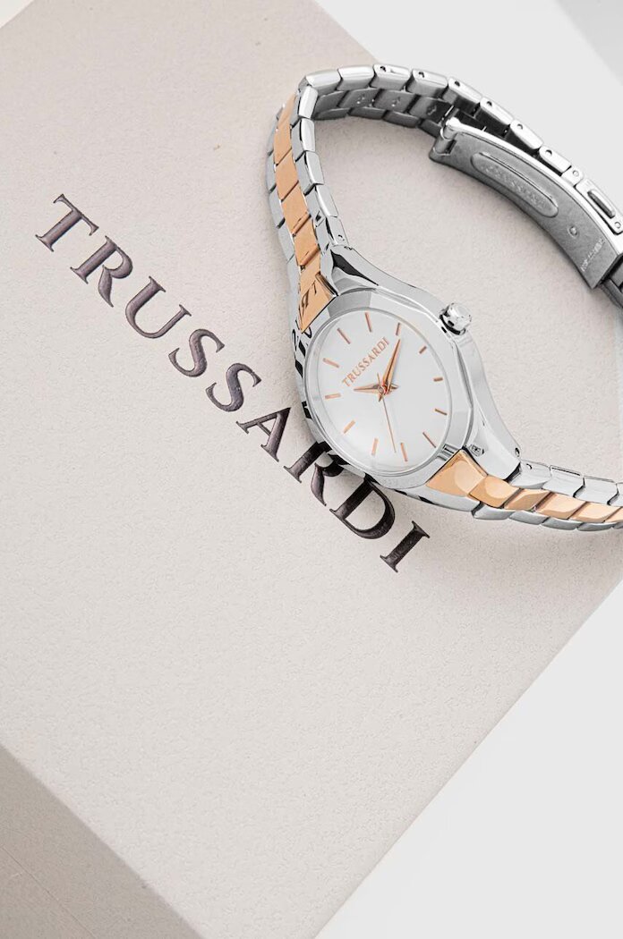 Trussardi Часовник и гривна в сребристо R2453159503
