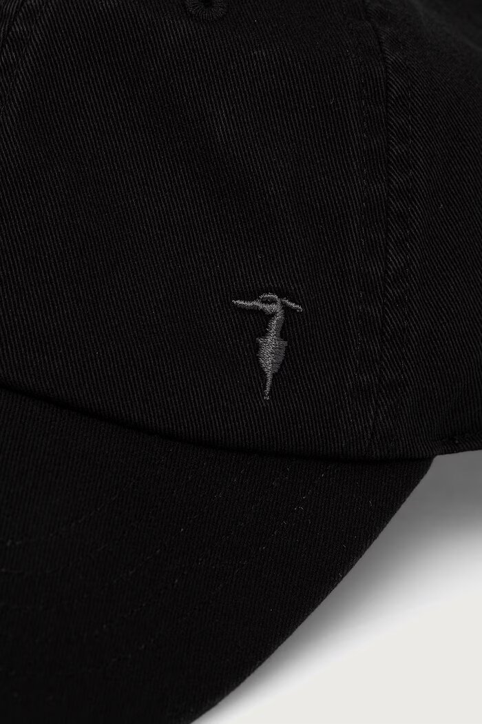 Trussardi шапка с козирка мъжка от памучна материя черна E079C000022N
