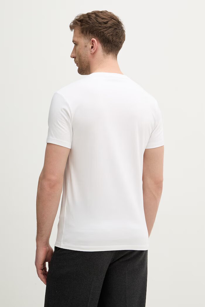 Trussardi тениска мъжка от памук с еластан бяла G0228000123N