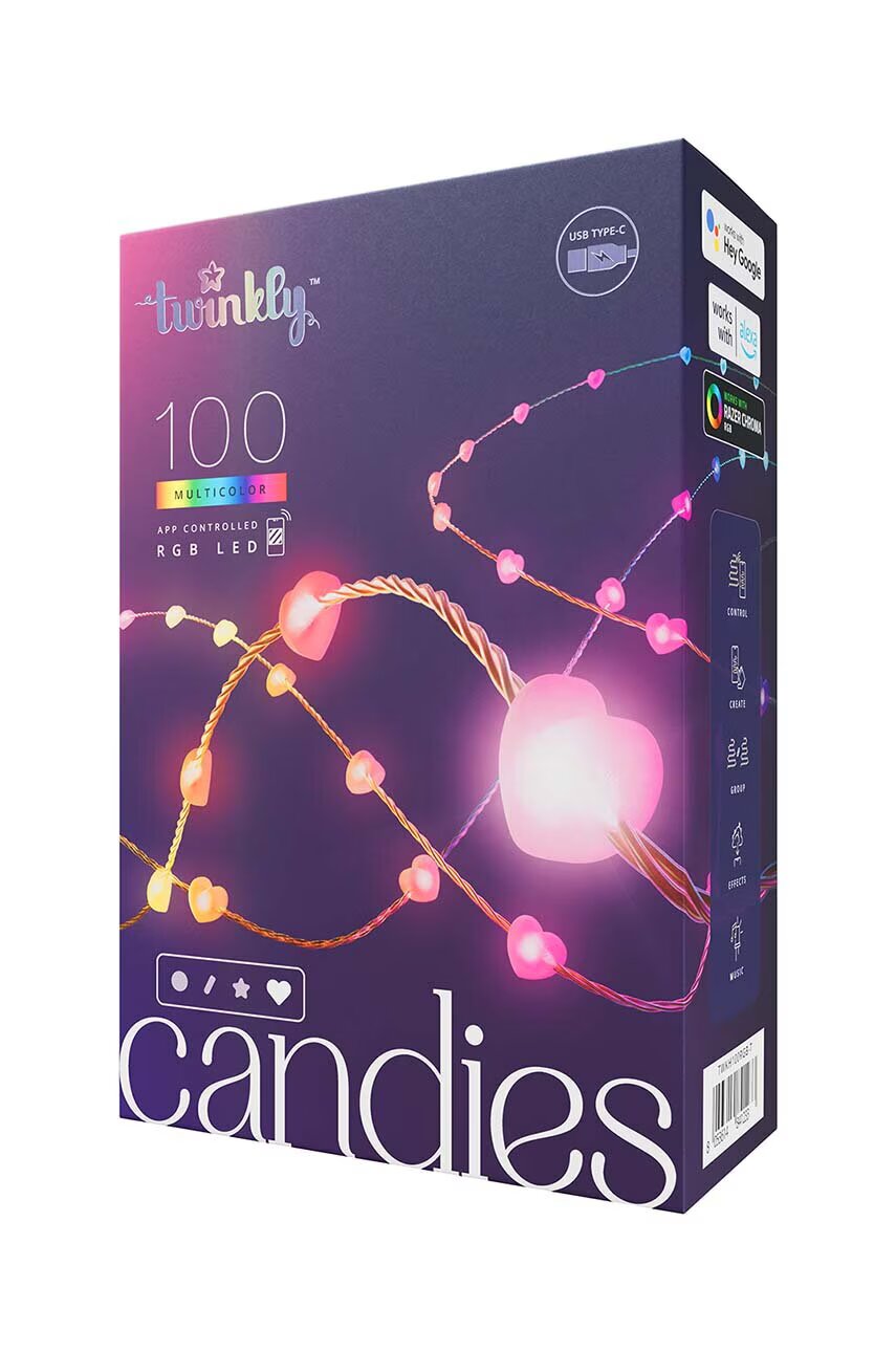 Twinkly Интелигентен светодиоден гирлянд 100 RGB LED serca 6 mb