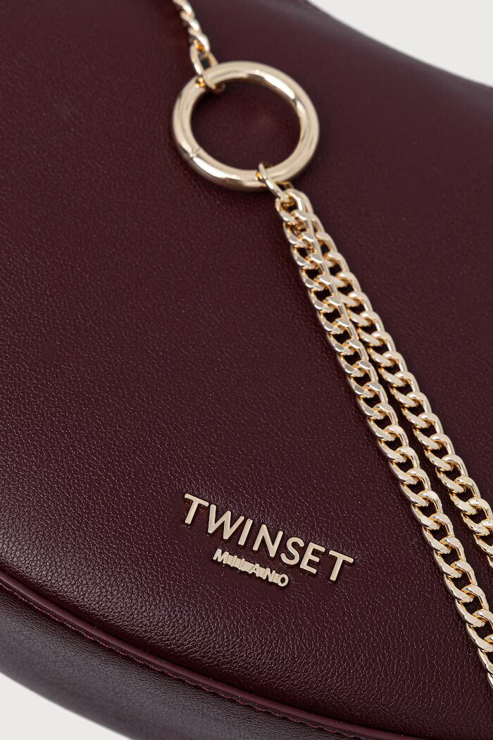 Twinset чанта crossbody дамска бордо 262TD8013