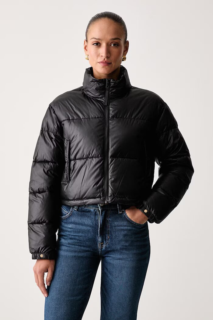 Twinset капитонирано яке дамско черно 262TP2642