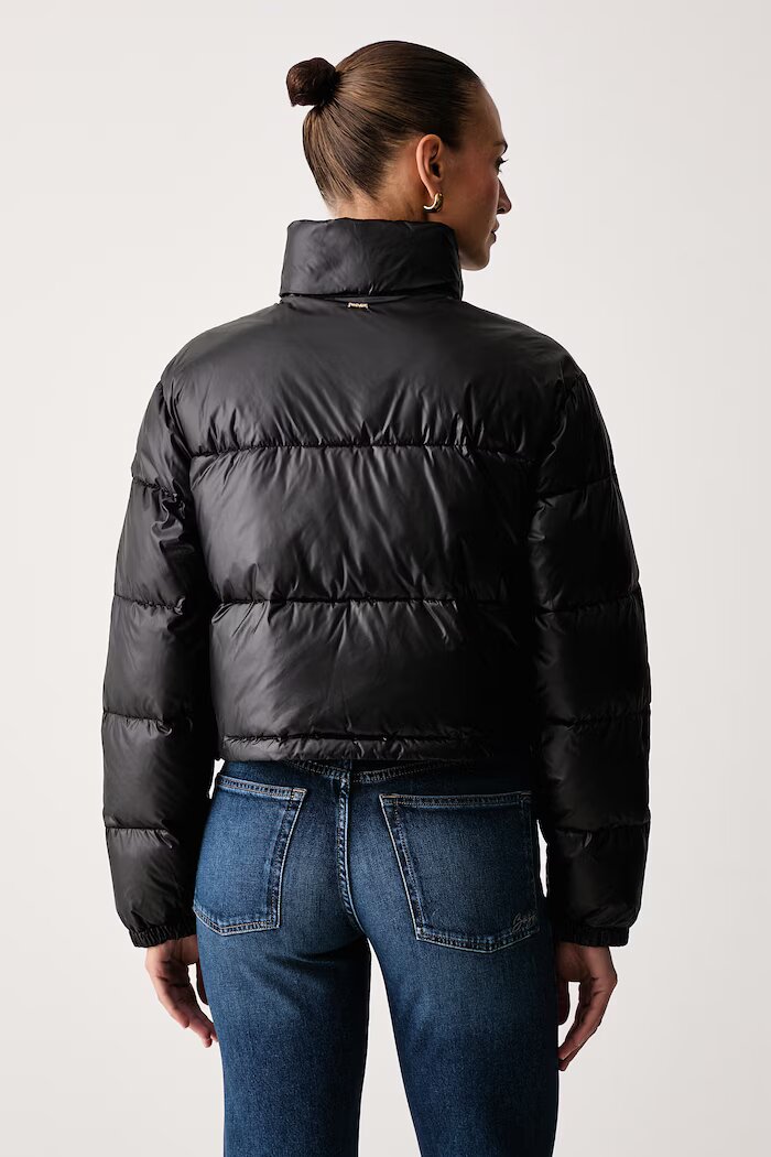 Twinset капитонирано яке дамско черно 262TP2642