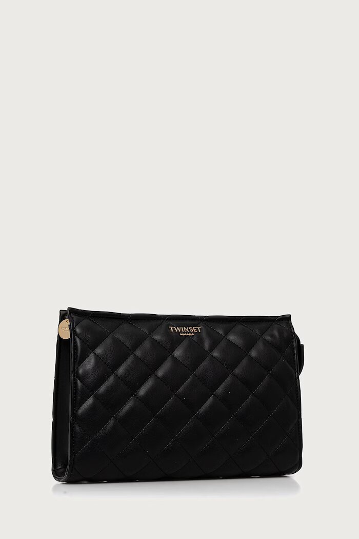Twinset комплект козметични чантички от имитация на кожа черни 262TH7042