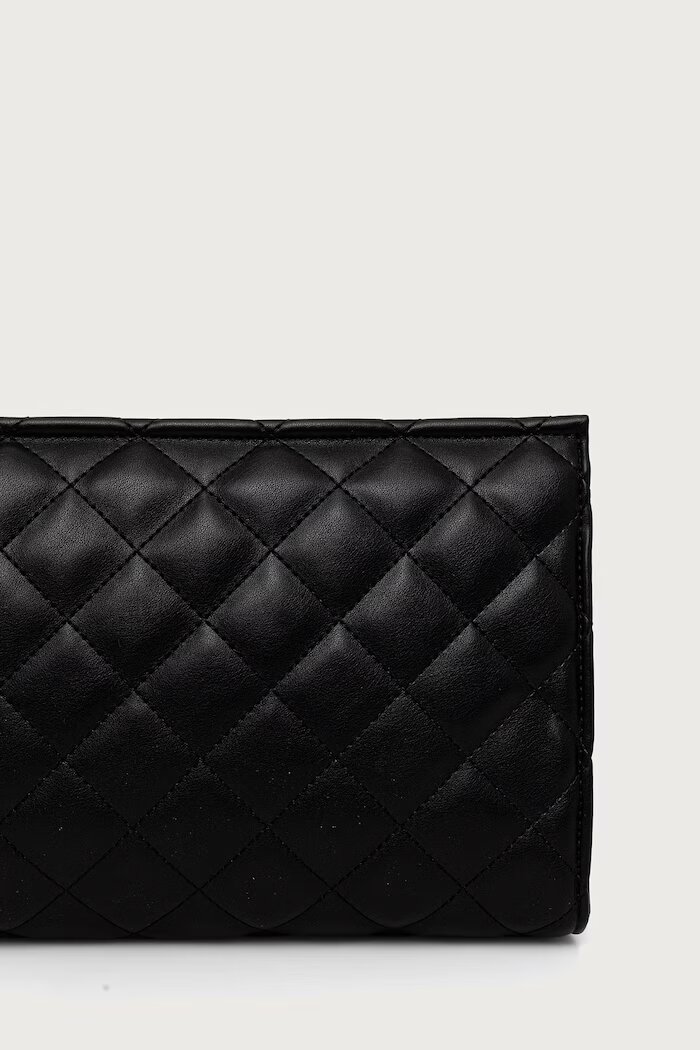 Twinset комплект козметични чантички от имитация на кожа черни 262TH7042