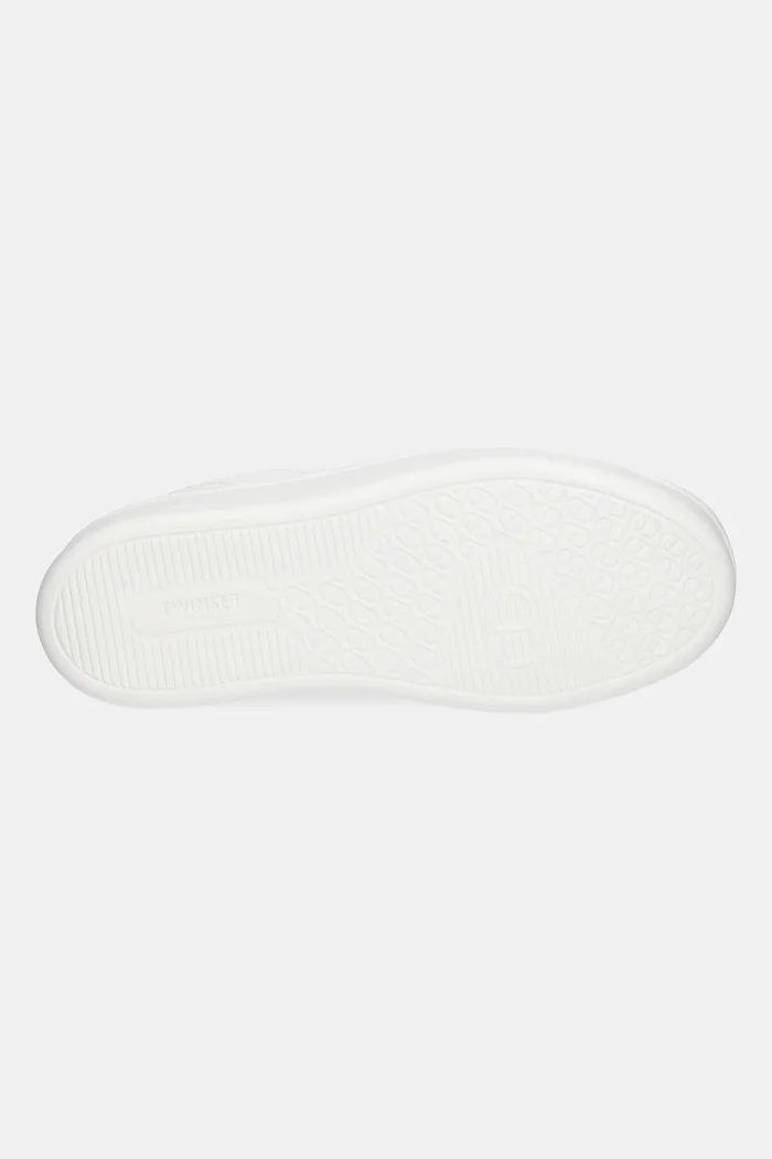 Twinset Кожени маратонки в бяло 252TCP024