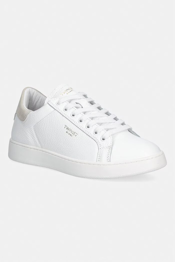 Twinset маратонки дамски от кожа бели 261TGT126