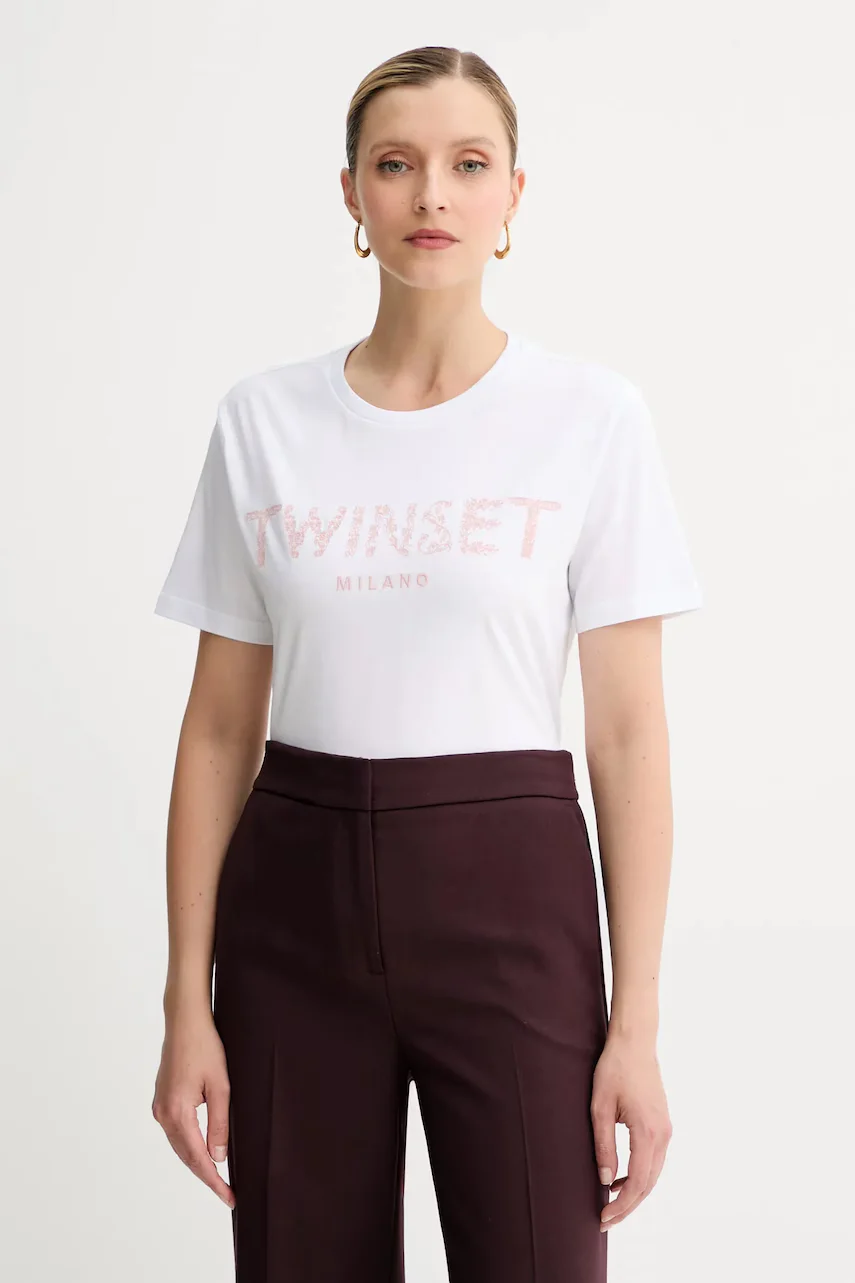 Twinset Памучна тениска