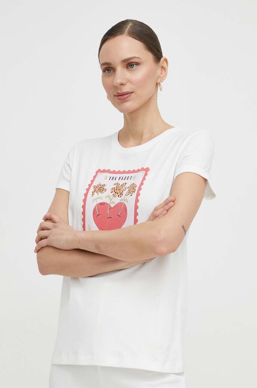Twinset Памучна тениска