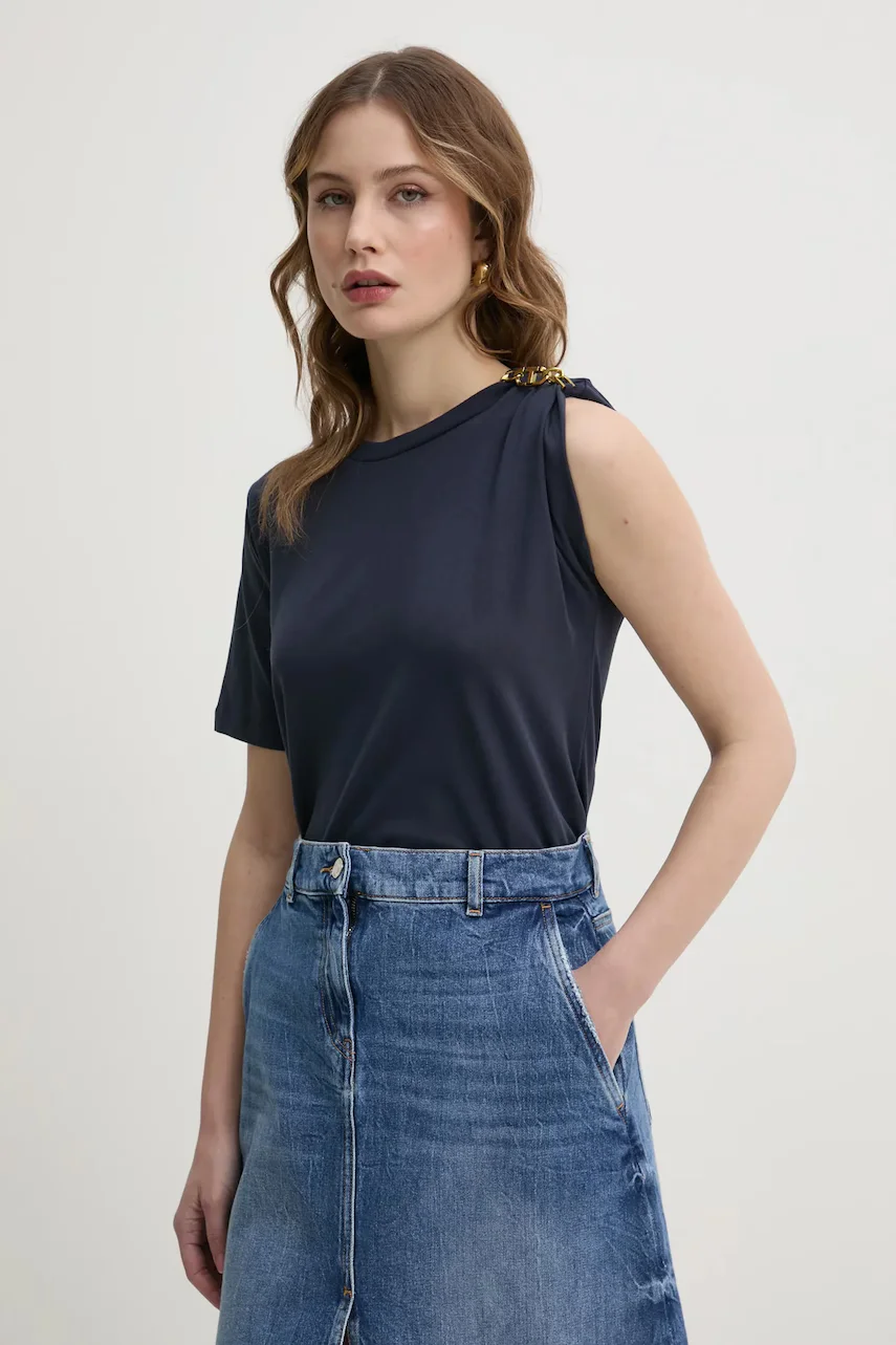 Twinset Памучна тениска