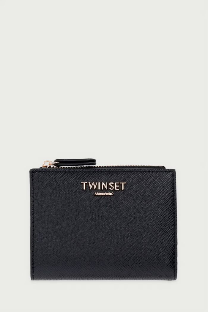 Twinset портфейл от имитация на кожа черен 262TL8033