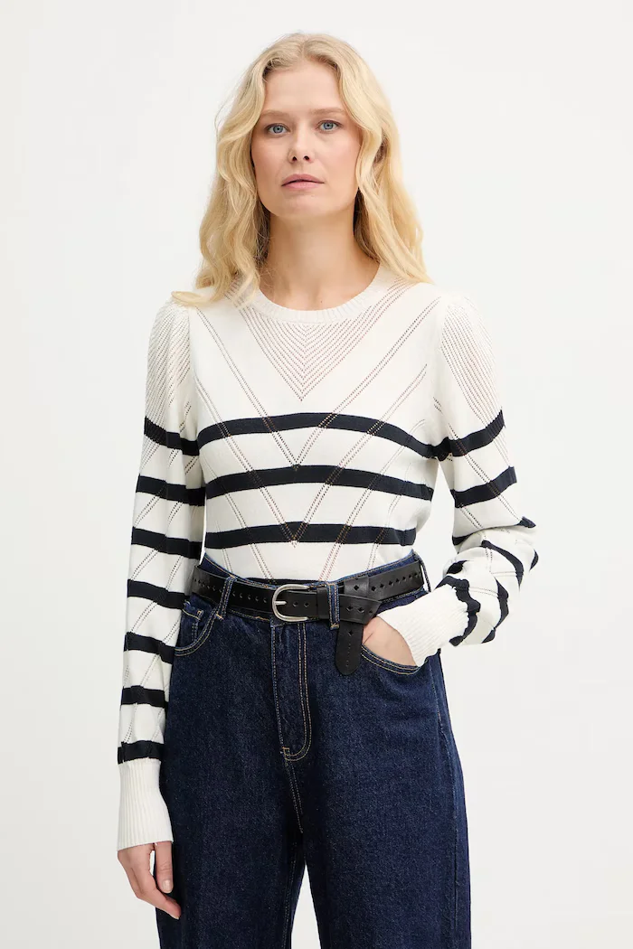 Twinset Пуловер в бежово от лека материя 261TP3230