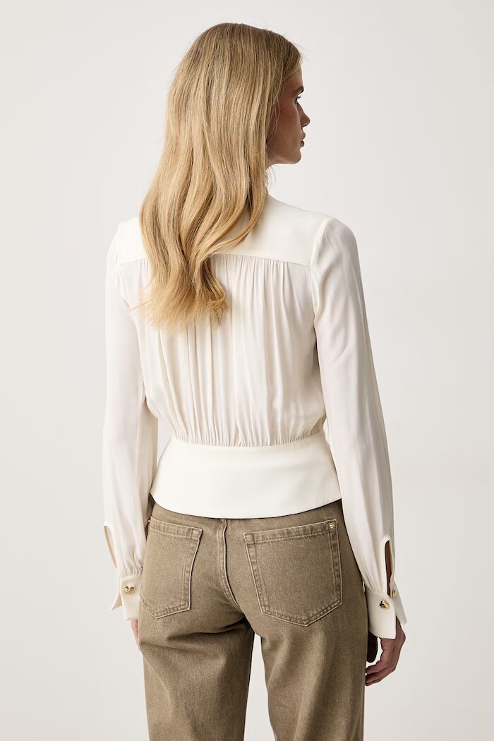 Twinset риза дамска бежова 262TP2434