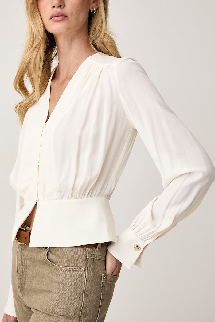 Twinset риза дамска бежова 262TP2434