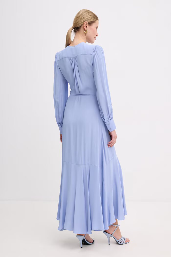Twinset рокля синя с изчистена шарка 261TP2072