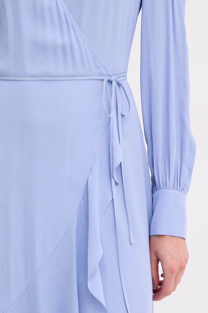 Twinset рокля синя с изчистена шарка 261TP2072