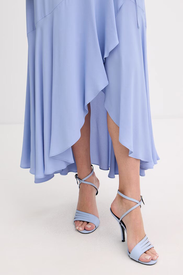 Twinset рокля синя с изчистена шарка 261TP2072