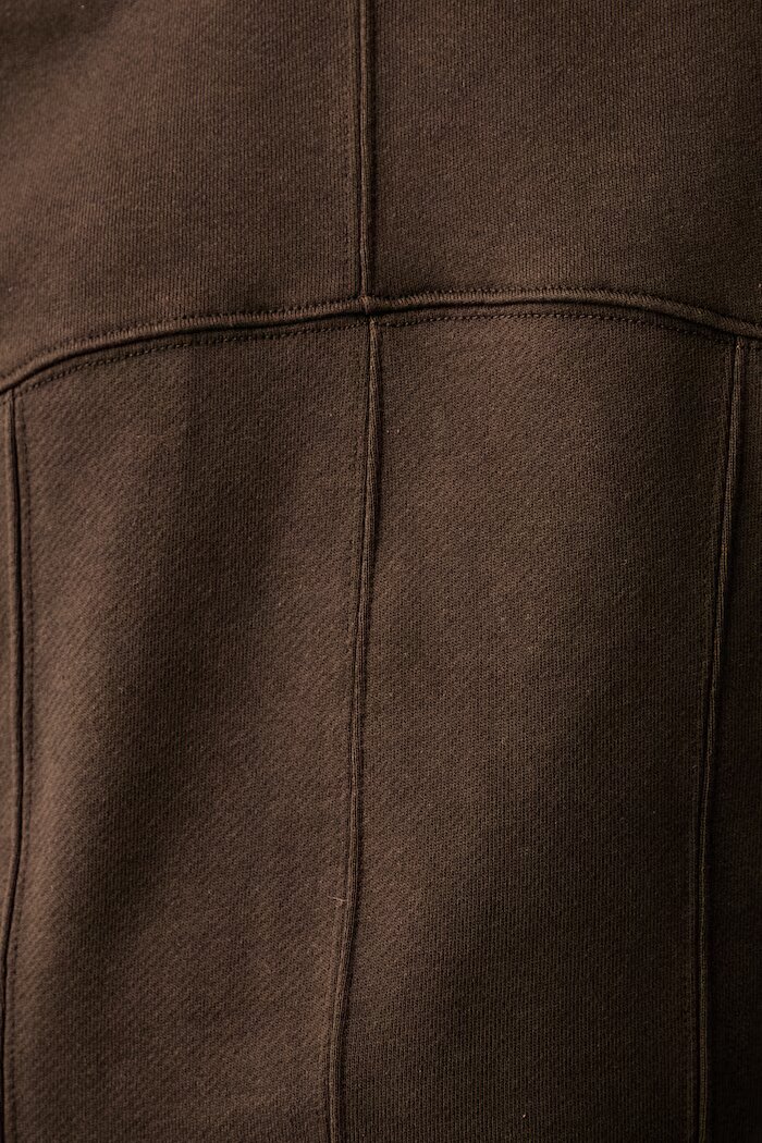 Twinset суичър дамски от памук кафяв 262TP272A
