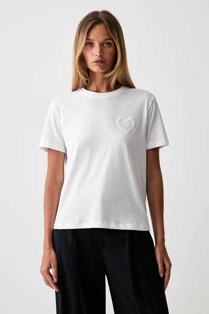 Twinset тениска дамска от памук бяла 262TP2302