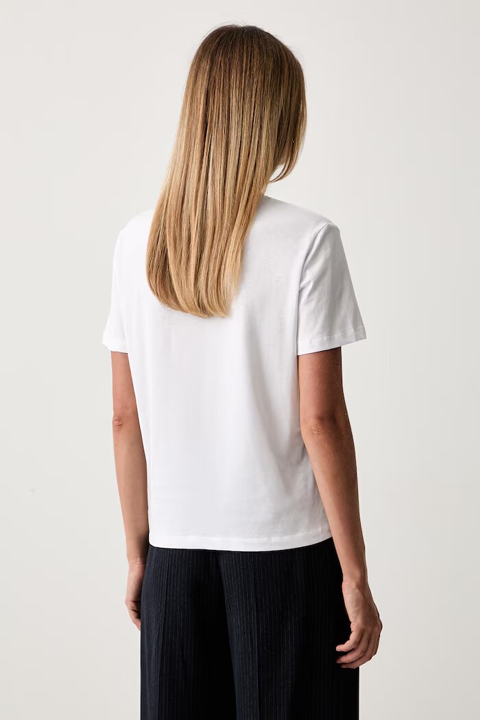 Twinset тениска дамска от памук бяла 262TP2302