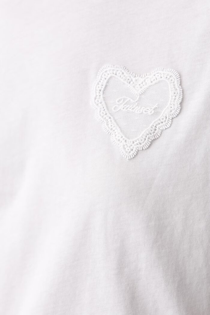 Twinset тениска дамска от памук бяла 262TP2302