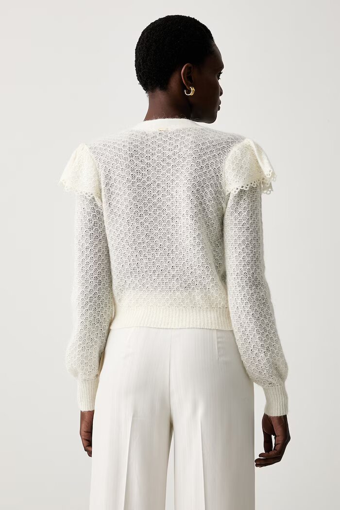 Twinset жилетка дамска с добавена вълна бежова 262TP3150