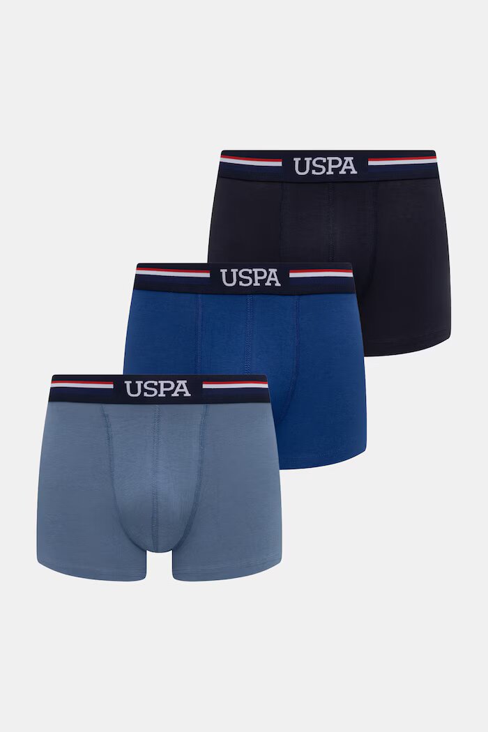 U.S. Polo Assn. Боксерки USPA BRAND (3 броя) в синьо MUP4439