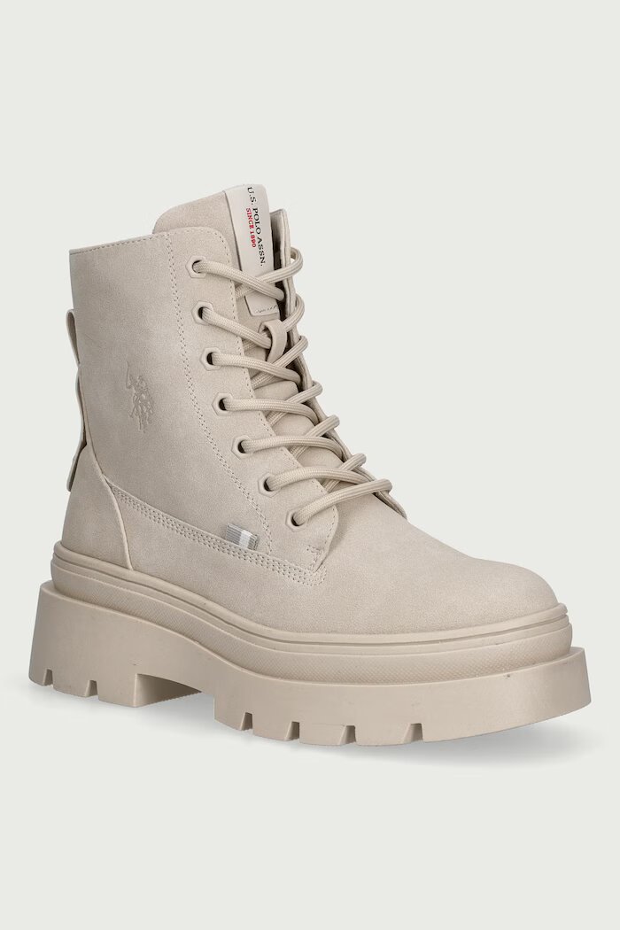 U.S. Polo Assn. боти дамски SHONA004 бежови SHONA004W/GH1