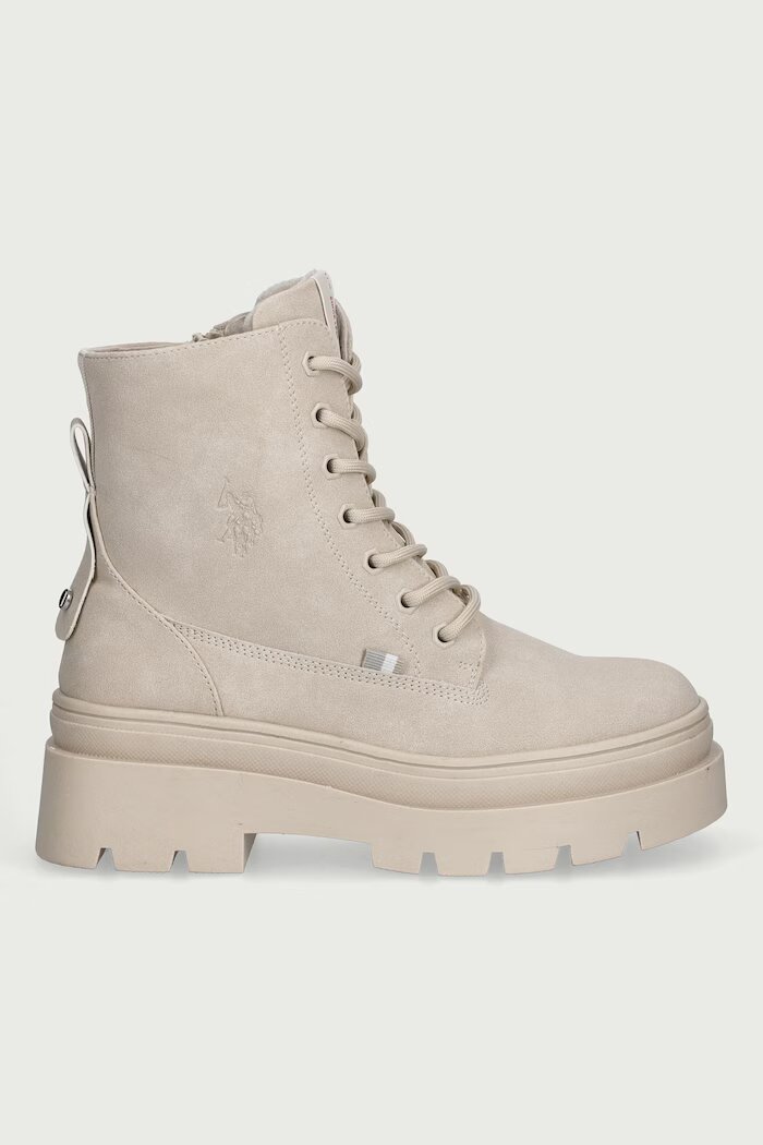 U.S. Polo Assn. боти дамски SHONA004 бежови SHONA004W/GH1