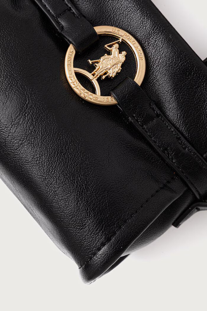 U.S. Polo Assn. чанта crossbody дамска от имитация на кожа CLANMAGHERY черна BIU269318WVP