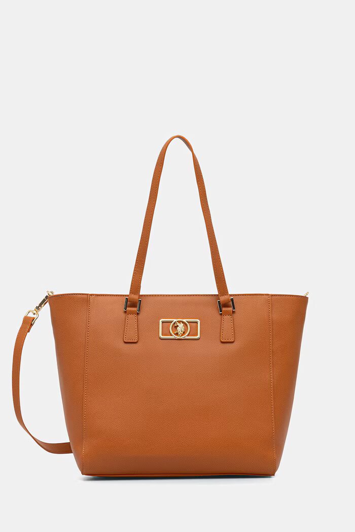 U.S. Polo Assn. Чанта crossbody дамска от имитация на кожа JONES CHIC оранжева BEUXT8674WVP521