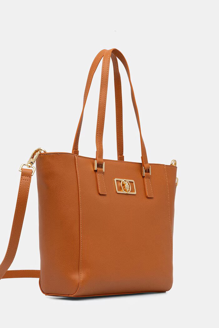 U.S. Polo Assn. Чанта crossbody дамска от имитация на кожа JONES CHIC оранжева BEUXT8674WVP521