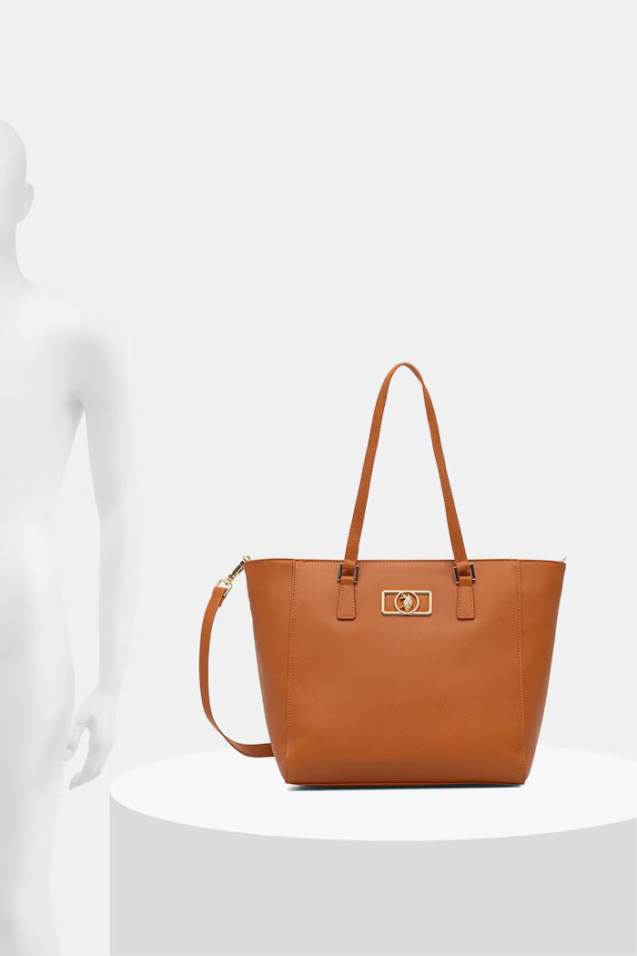 U.S. Polo Assn. Чанта crossbody дамска от имитация на кожа JONES CHIC оранжева BEUXT8674WVP521