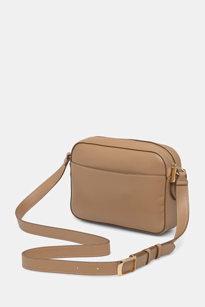 U.S. Polo Assn. чанта crossbody дамска от имитация на кожа MARGARET бежова BEUMF9046WVP
