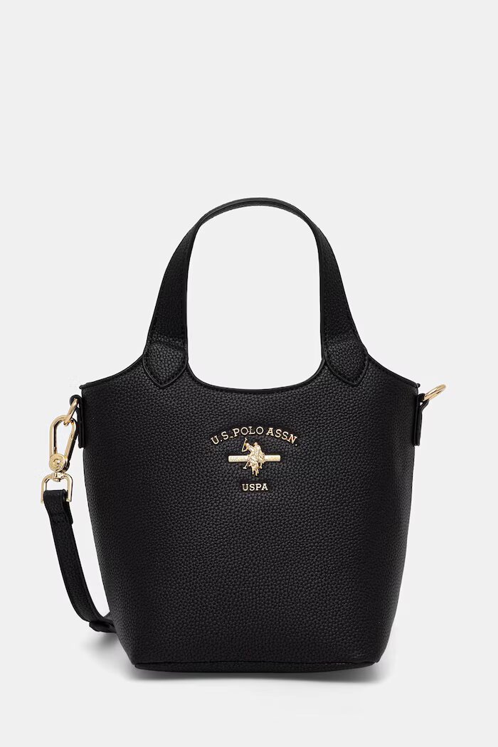 U.S. Polo Assn. чанта crossbody дамска от имитация на кожа STANFORD черна BEUSS9075WVP