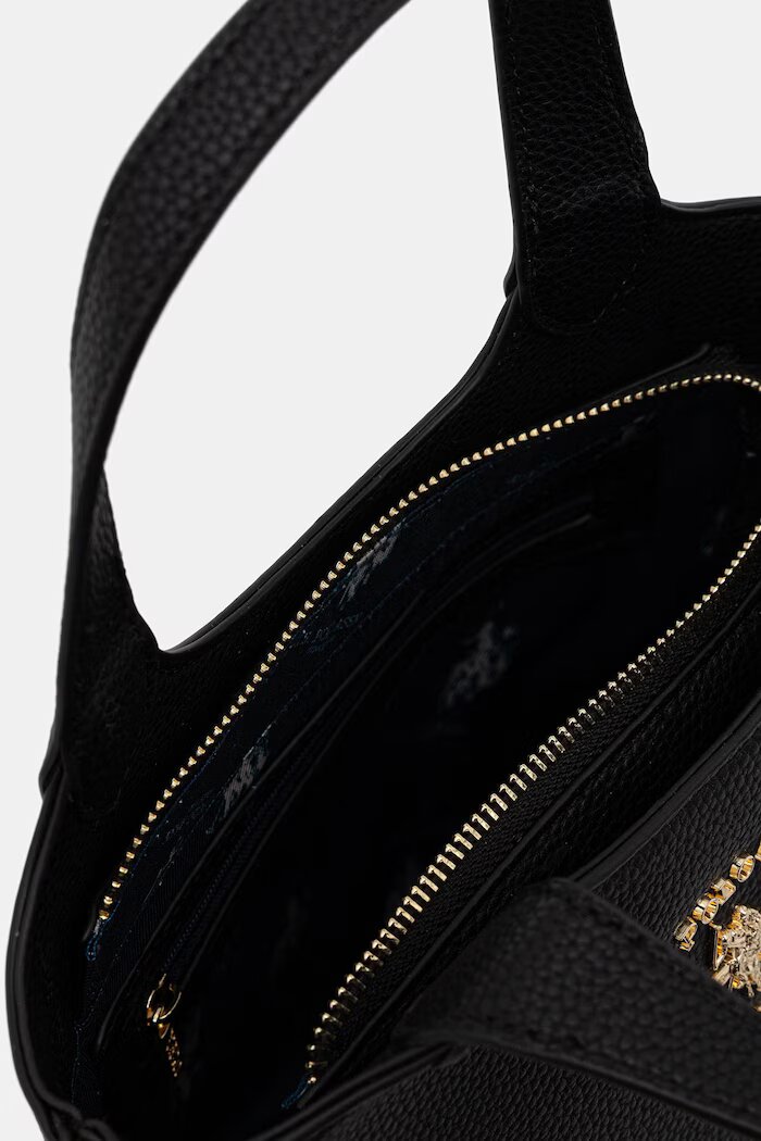 U.S. Polo Assn. чанта crossbody дамска от имитация на кожа STANFORD черна BEUSS9075WVP