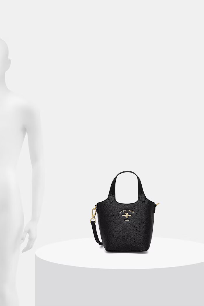 U.S. Polo Assn. чанта crossbody дамска от имитация на кожа STANFORD черна BEUSS9075WVP
