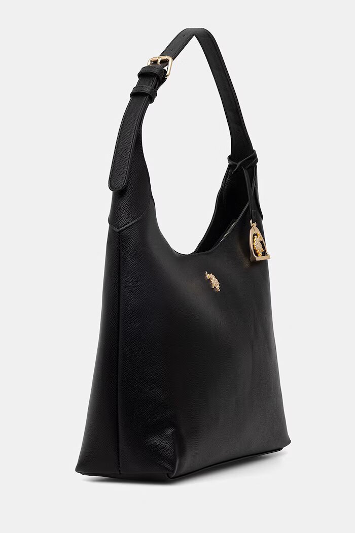 U.S. Polo Assn. чанта дамска от имитация на кожа JONES черна BEUJE9096WVP